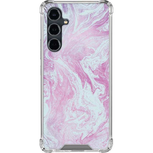Blue and Purple Marble Galaxy S23 FE Clear Case